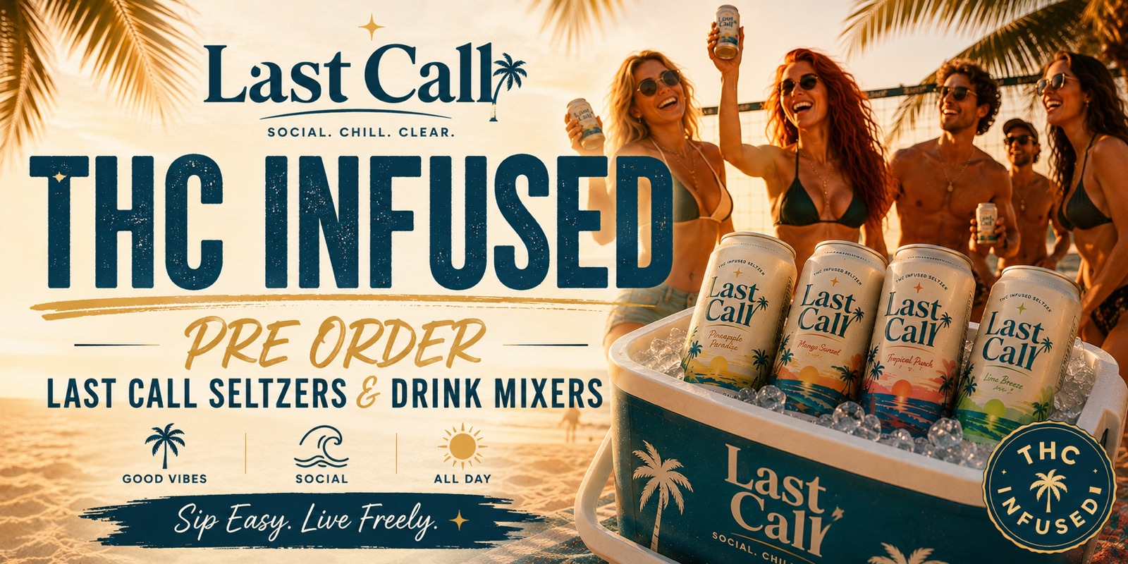 Last Call THC Infused — Pre-Order Last Call Seltzers & Drink Mixers